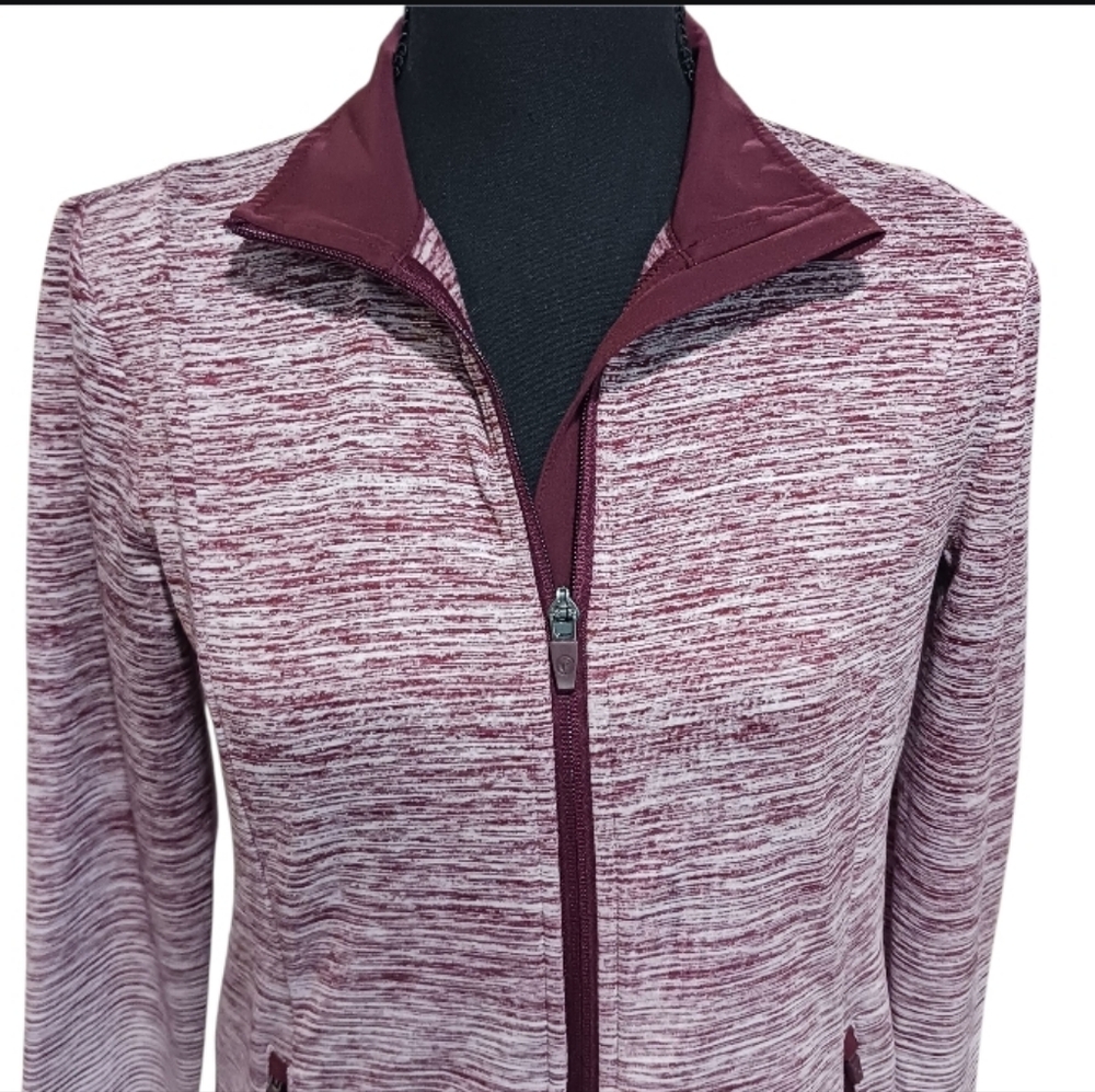 T For Talbots Ombre Stripe Casual Athletic Athleisure Jacket - Picture 5 of 12